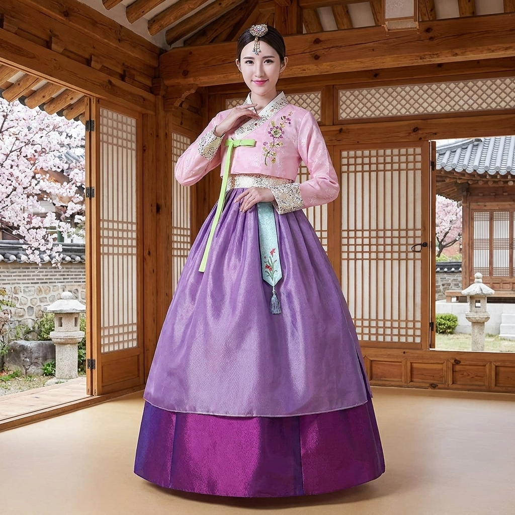 Robe Hanbok Coréenne Femme