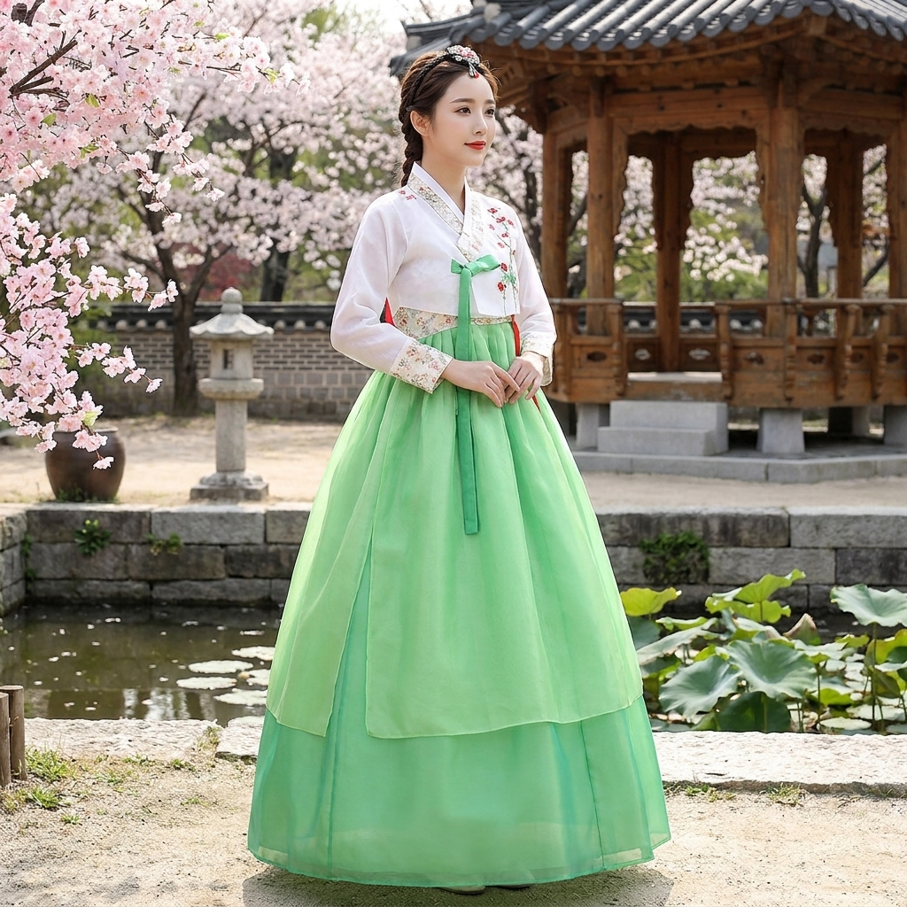 Robe Hanbok Ancienne pour Femme