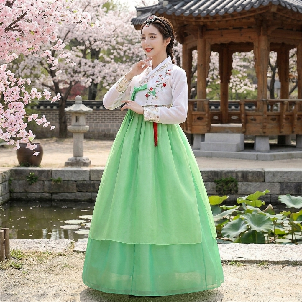 Robe Hanbok Ancienne pour Femme