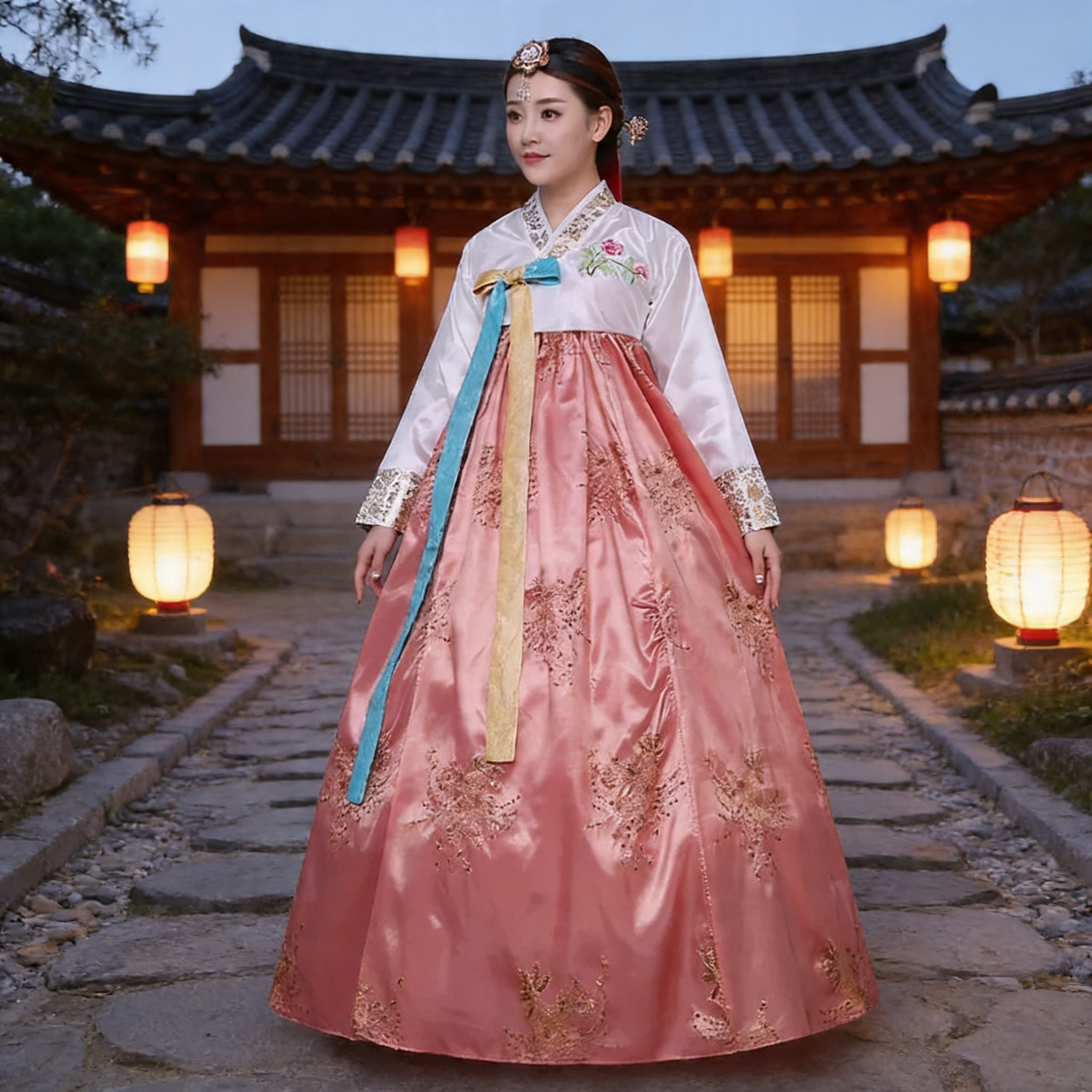 Hanbok Femme à Paillettes