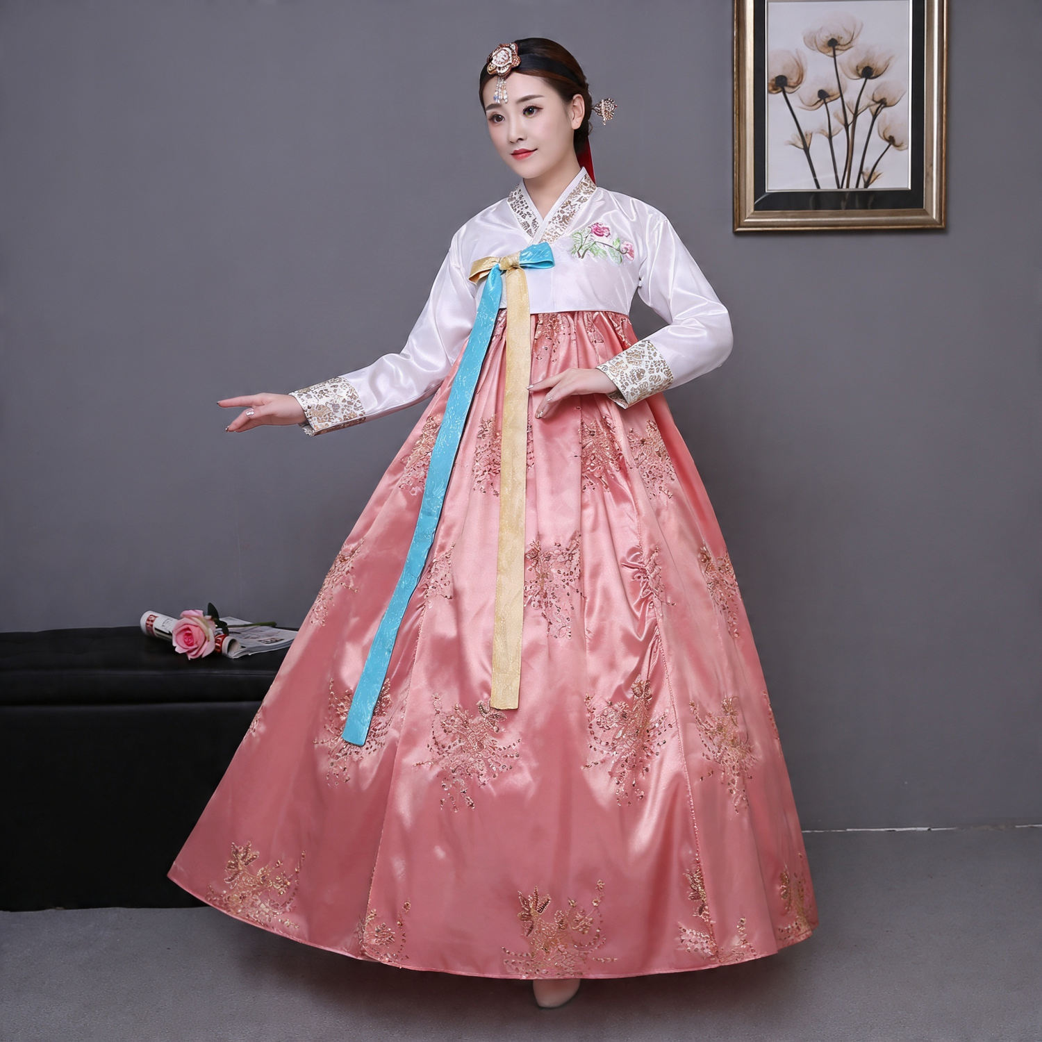 Hanbok Femme à Paillettes