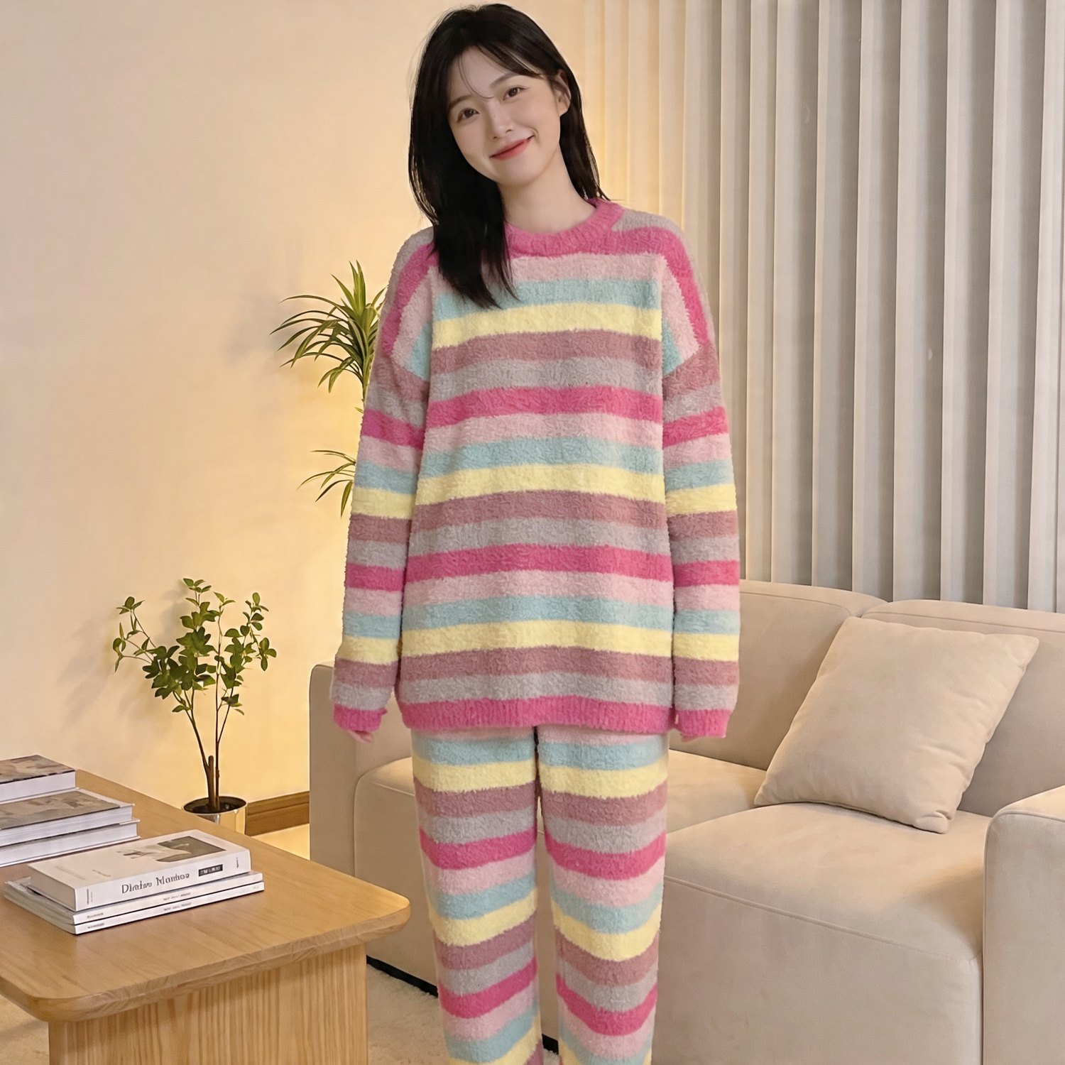 Pyjamas d'Hiver à Rayures