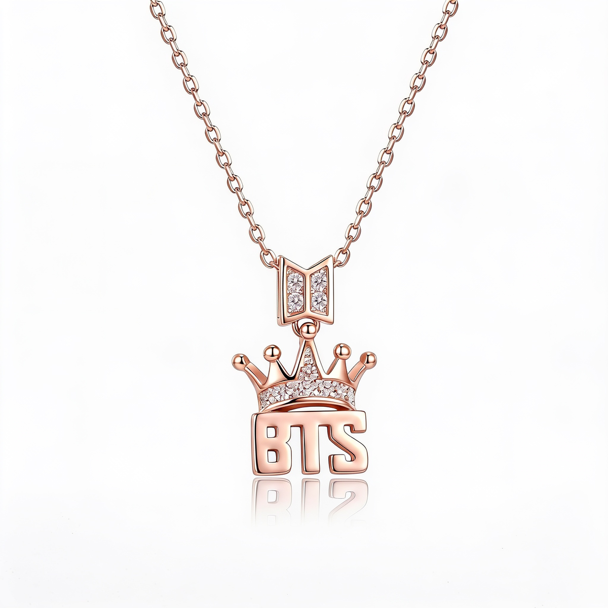 Collier Kpop BTS avec Couronne et Strass