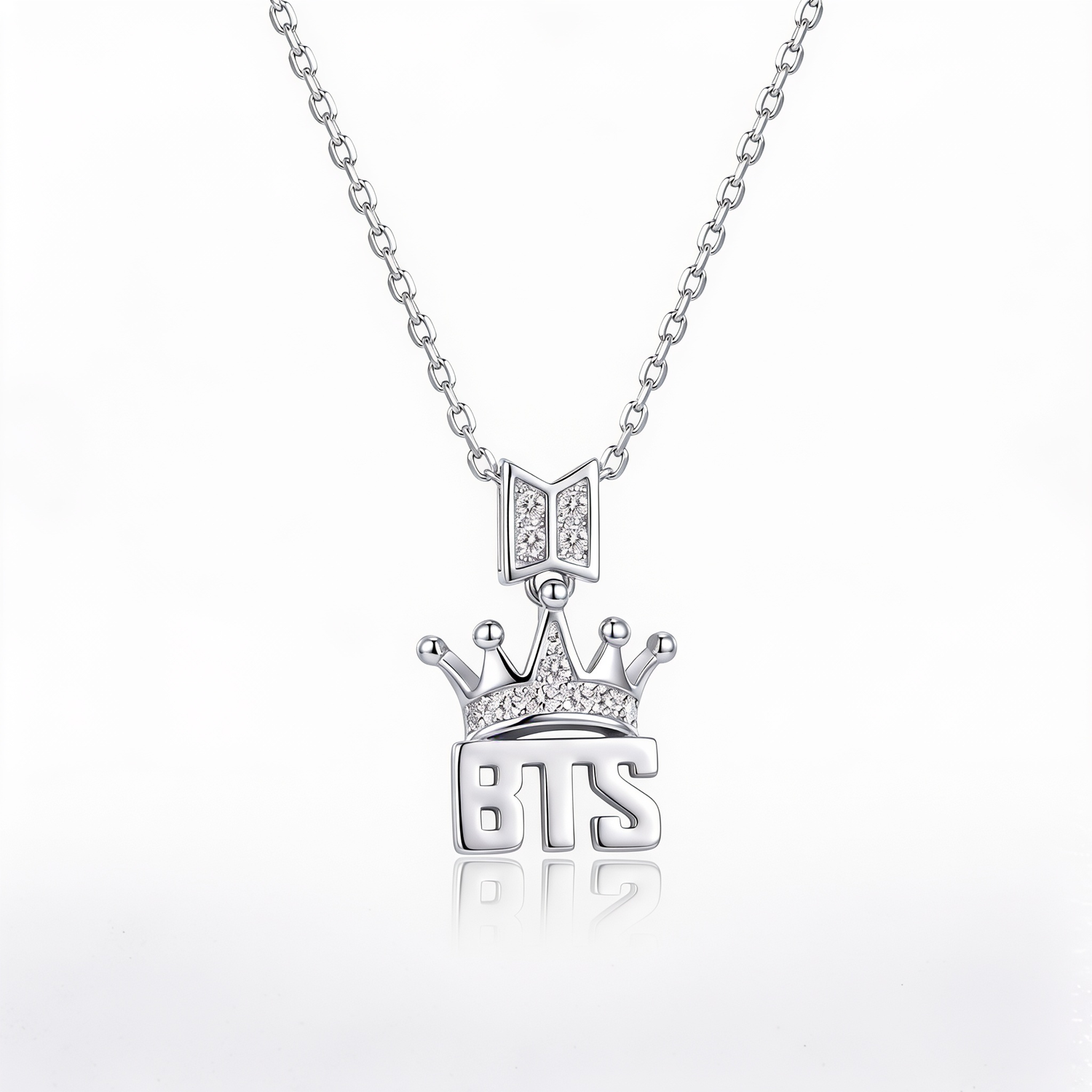 Collier Kpop BTS avec Couronne et Strass