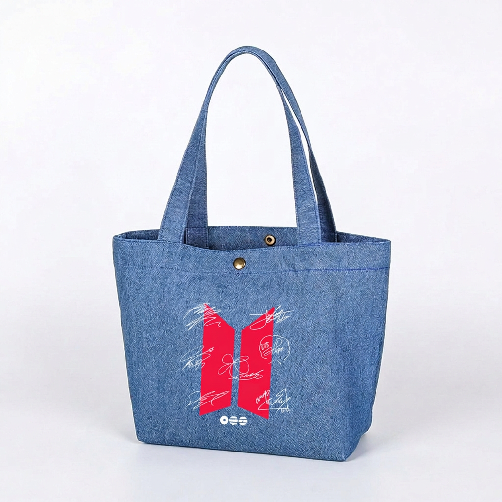 Sac en Jean BTS avec Signatures
