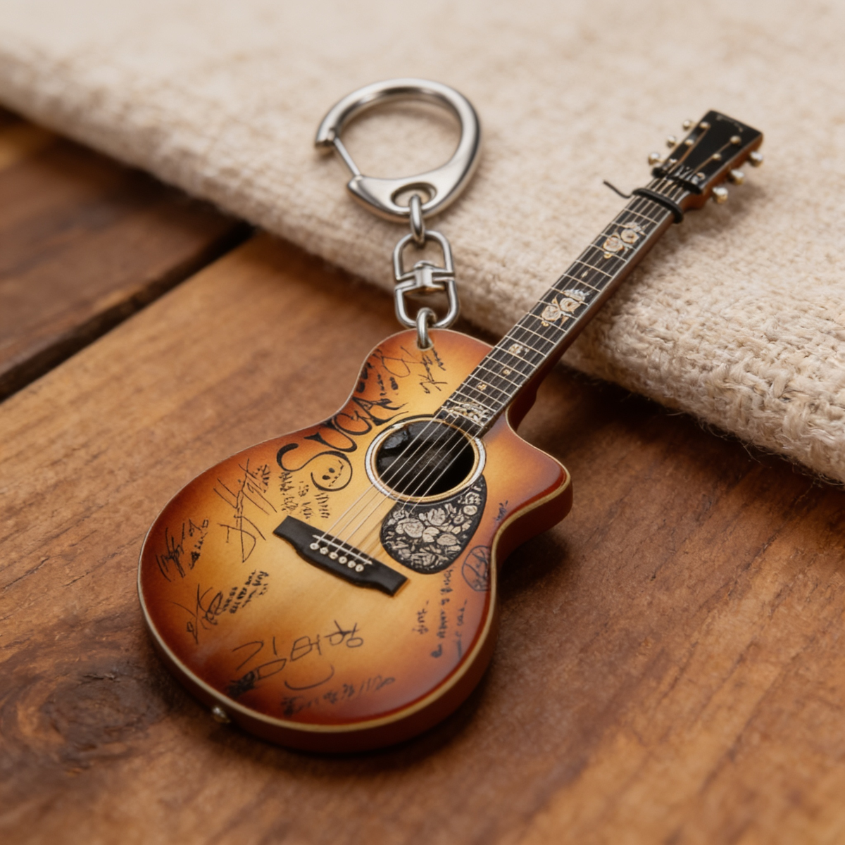 Porte-Clé Guitare Suga BTS