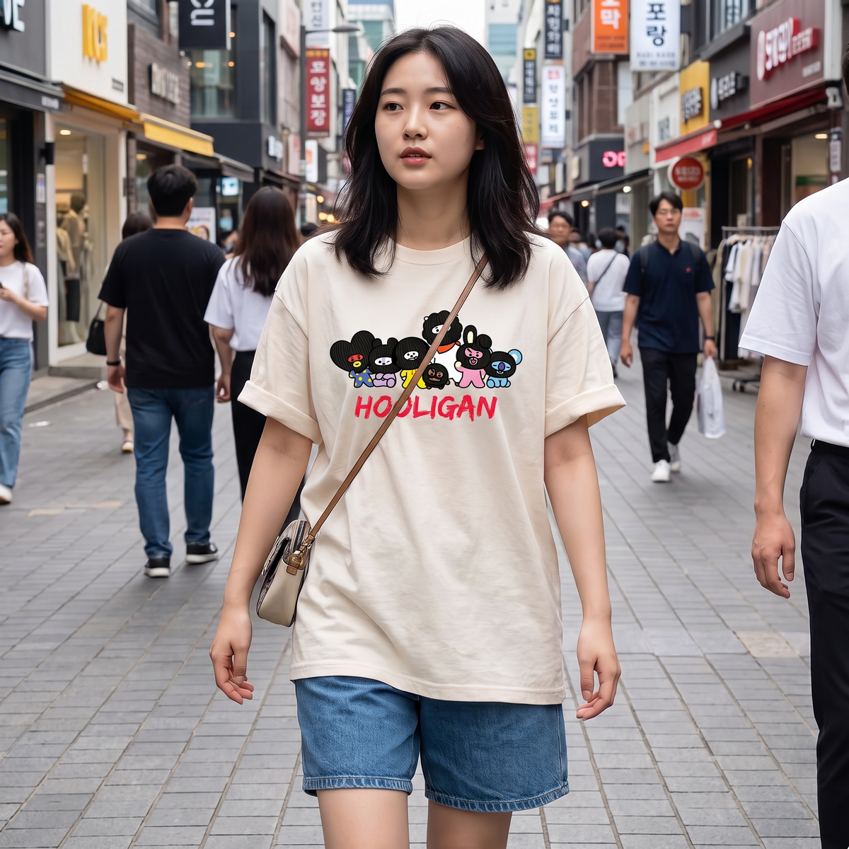 T-shirt K-pop BTS Hooligan