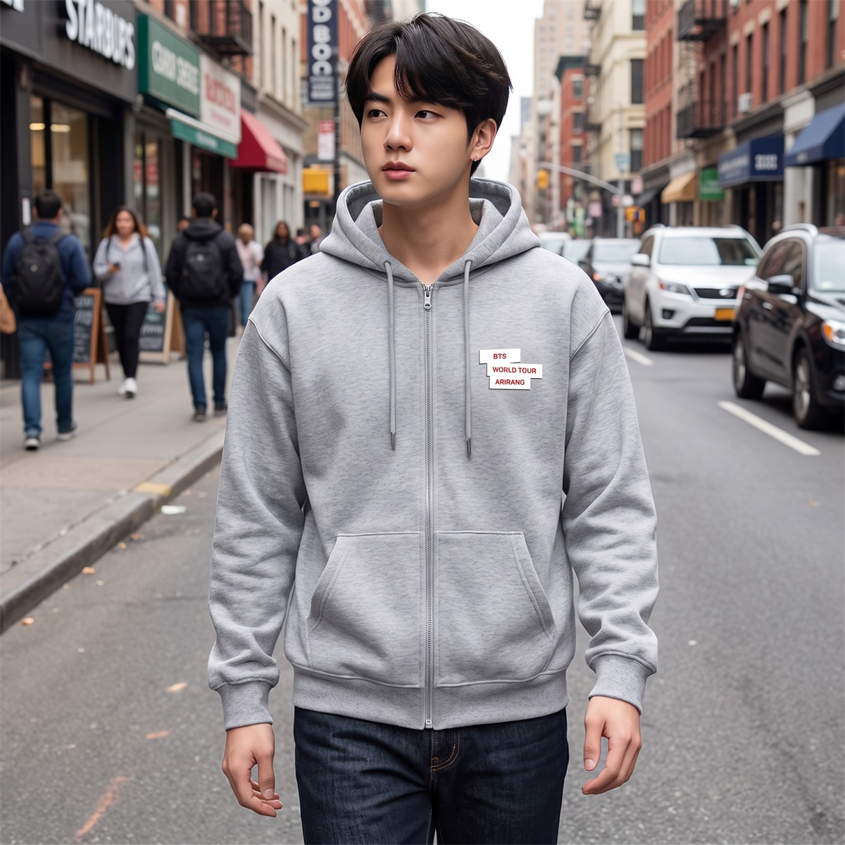 Hoodie BTS Arirang World Tour Gris