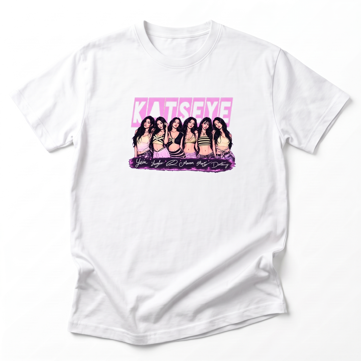 T-shirt KATSEYE avec Signatures