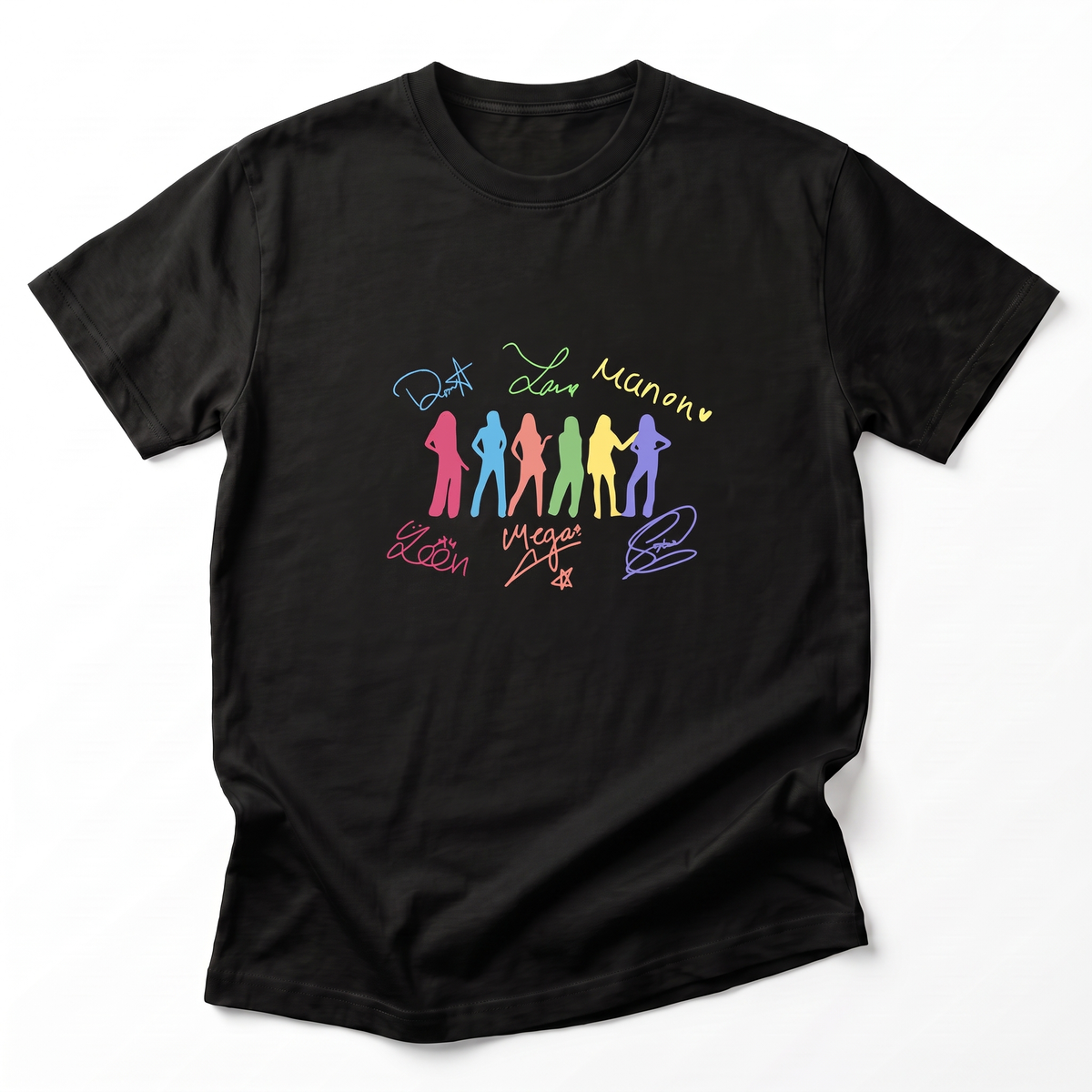 T-shirt KATSEYE Six Membres