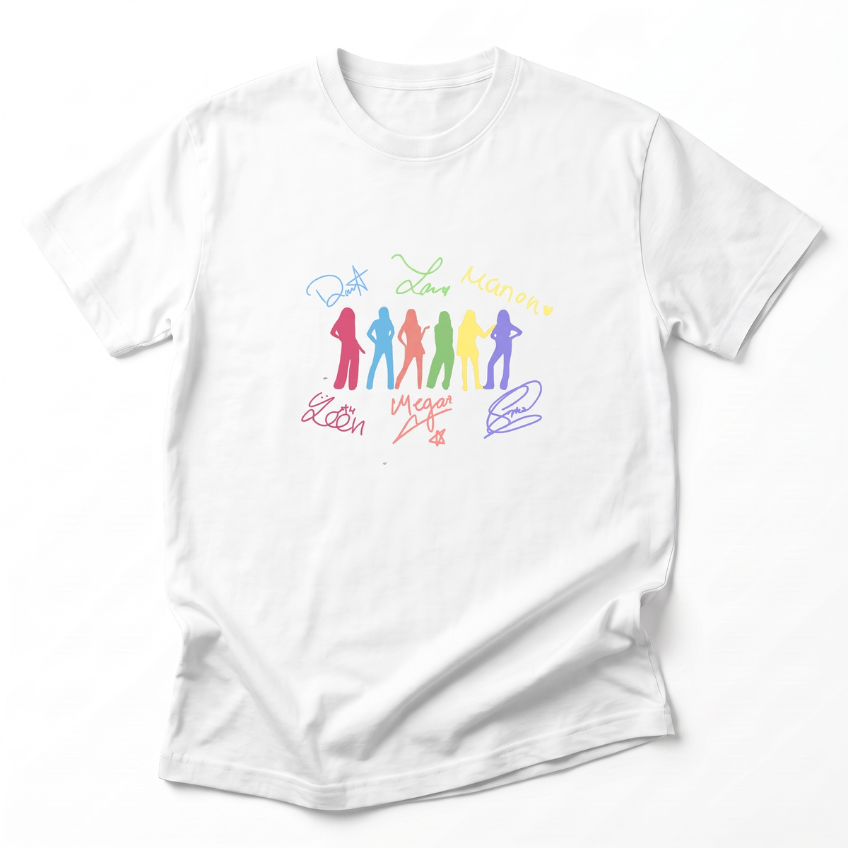 T-shirt KATSEYE Six Membres