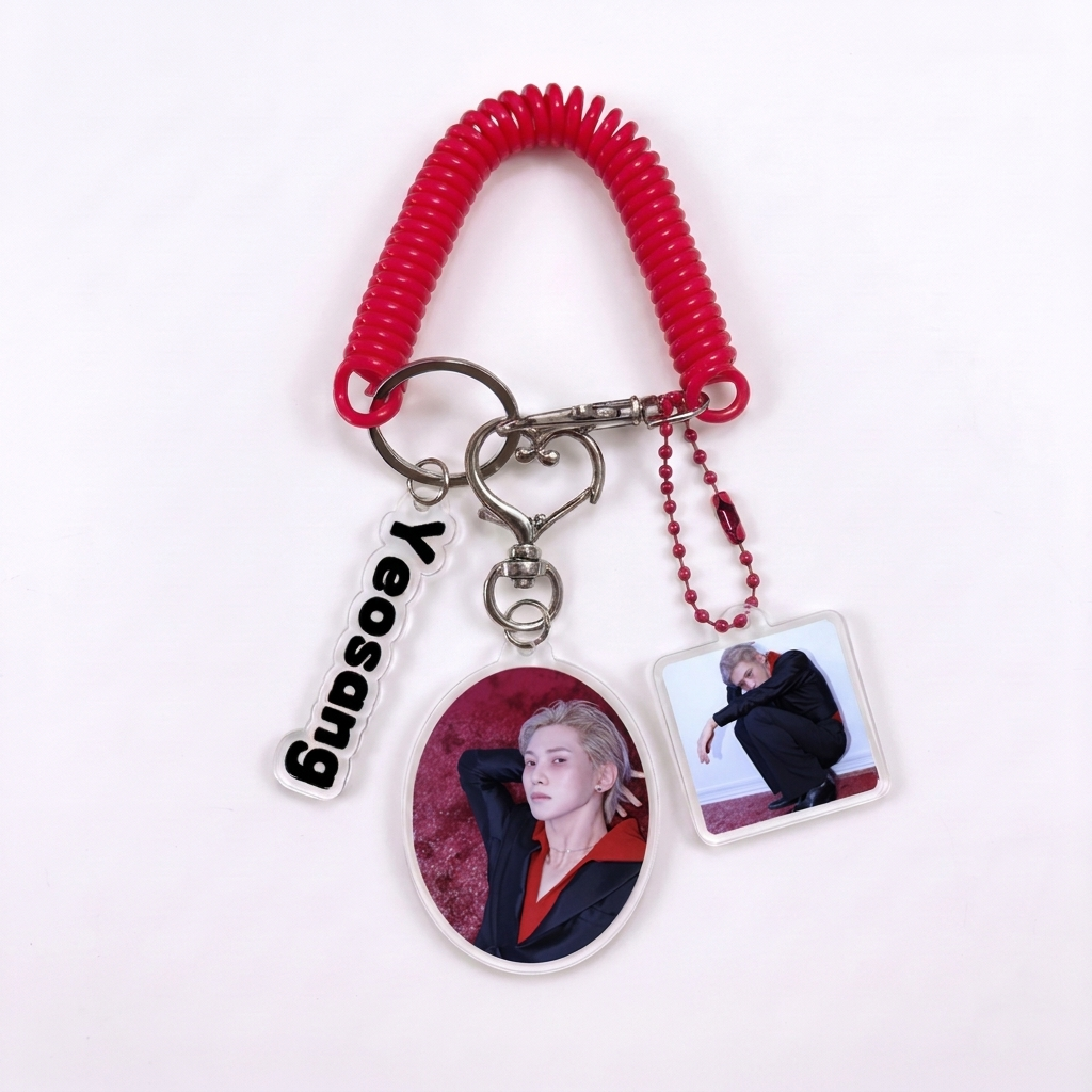 Porte-clés ATINY avec photos d’ATEEZ