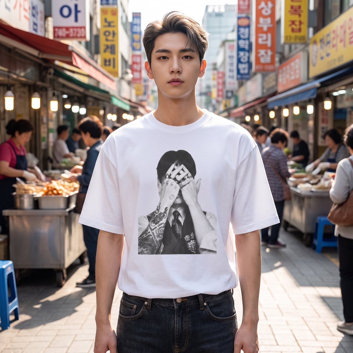 T-shirt Jungkook BTS Oversize