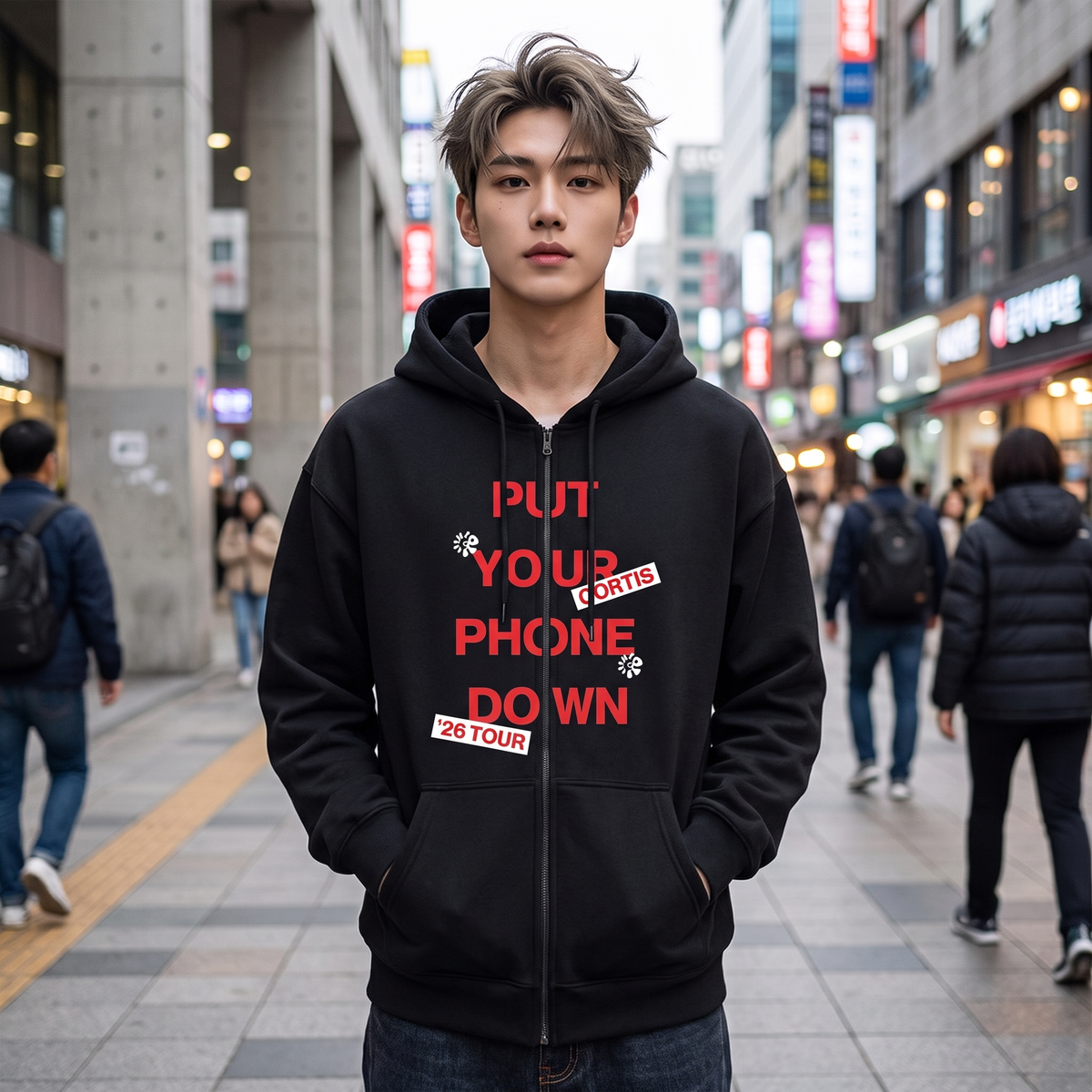 Hoodie Zippé CORTIS Tour 2026