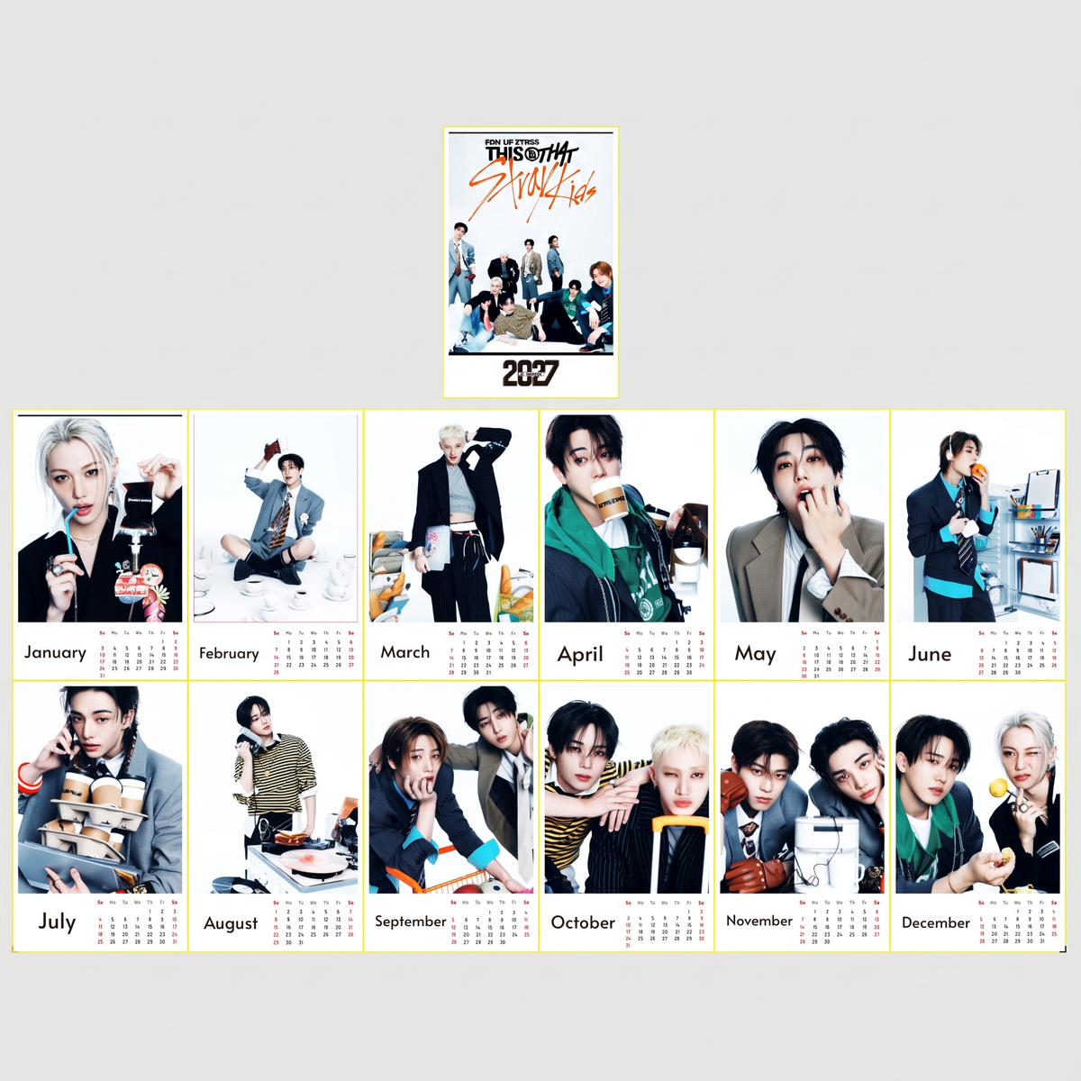 Calendrier K-pop Stray Kids 2027