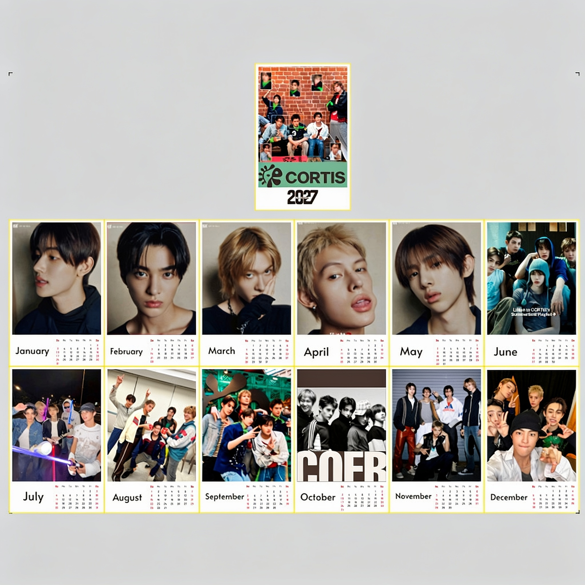 Calendrier de Bureau 2027 CORTIS