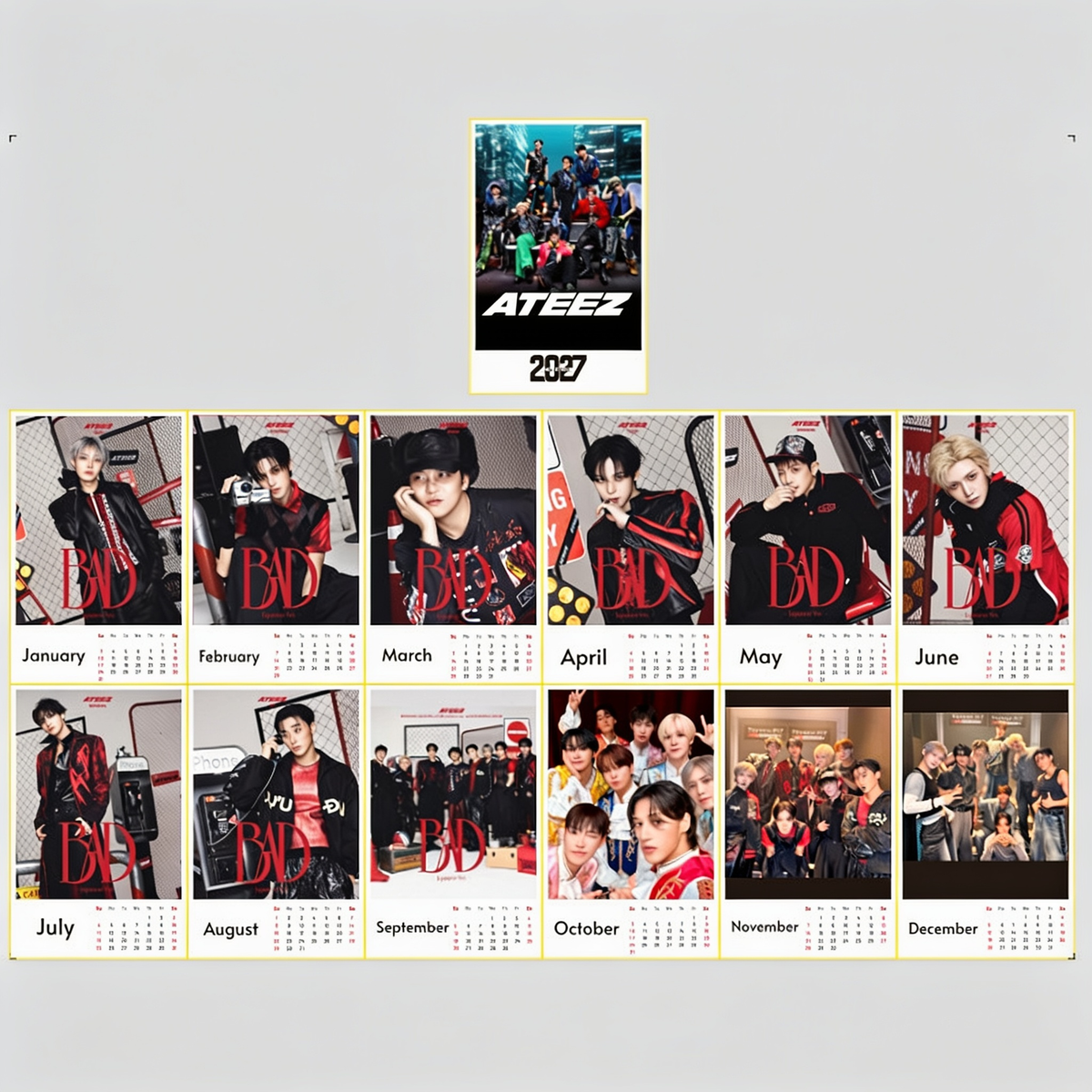 Calendrier 2027 ATEEZ