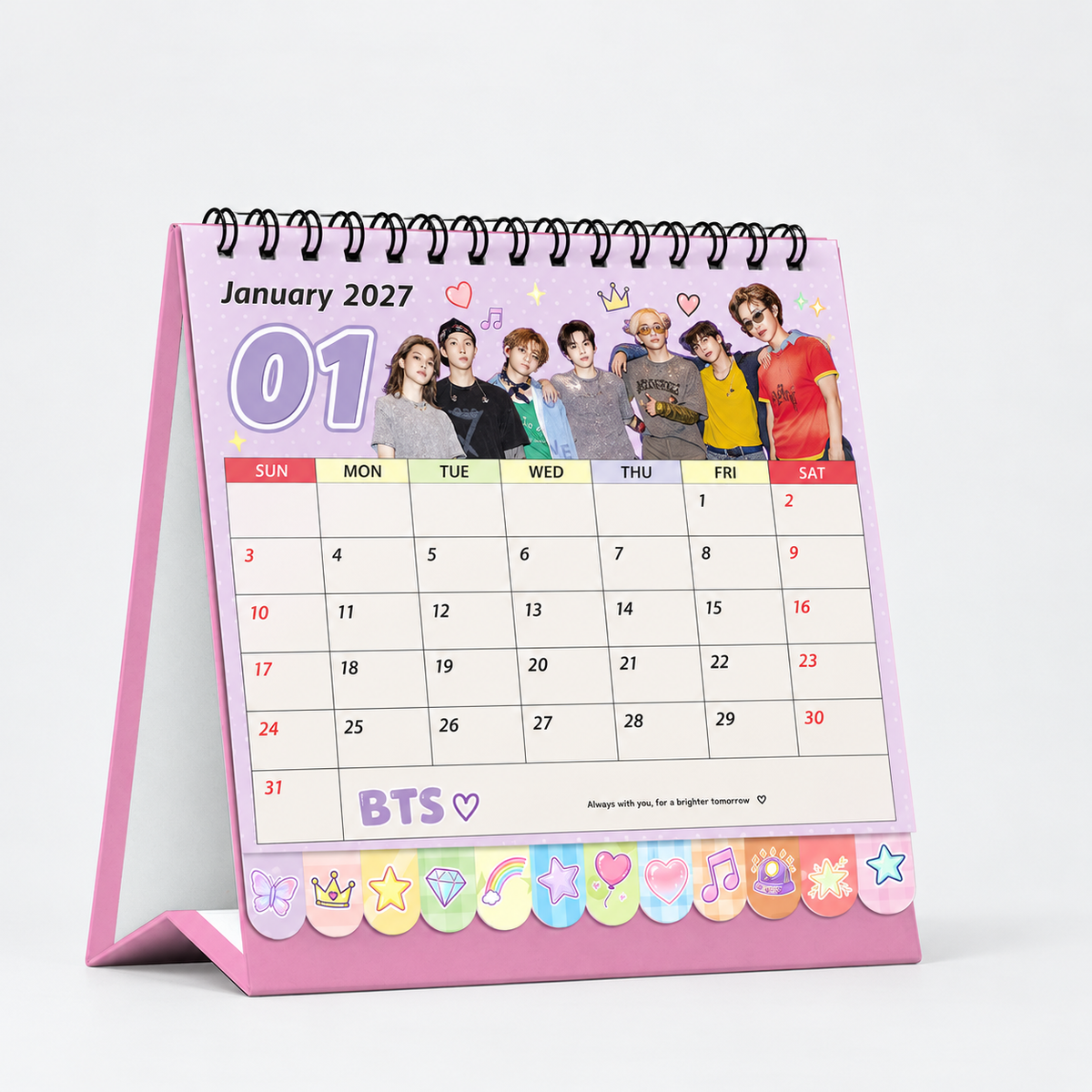 Calendrier K-pop BTS 2027
