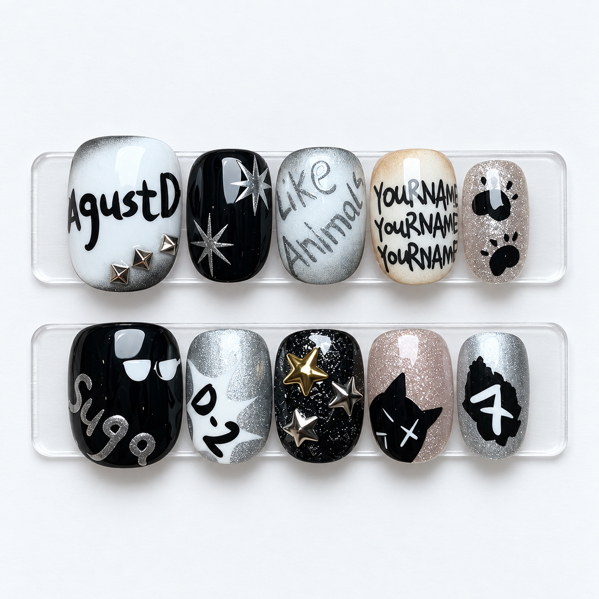 Kit de Faux Ongles K-pop SUGA Agust D