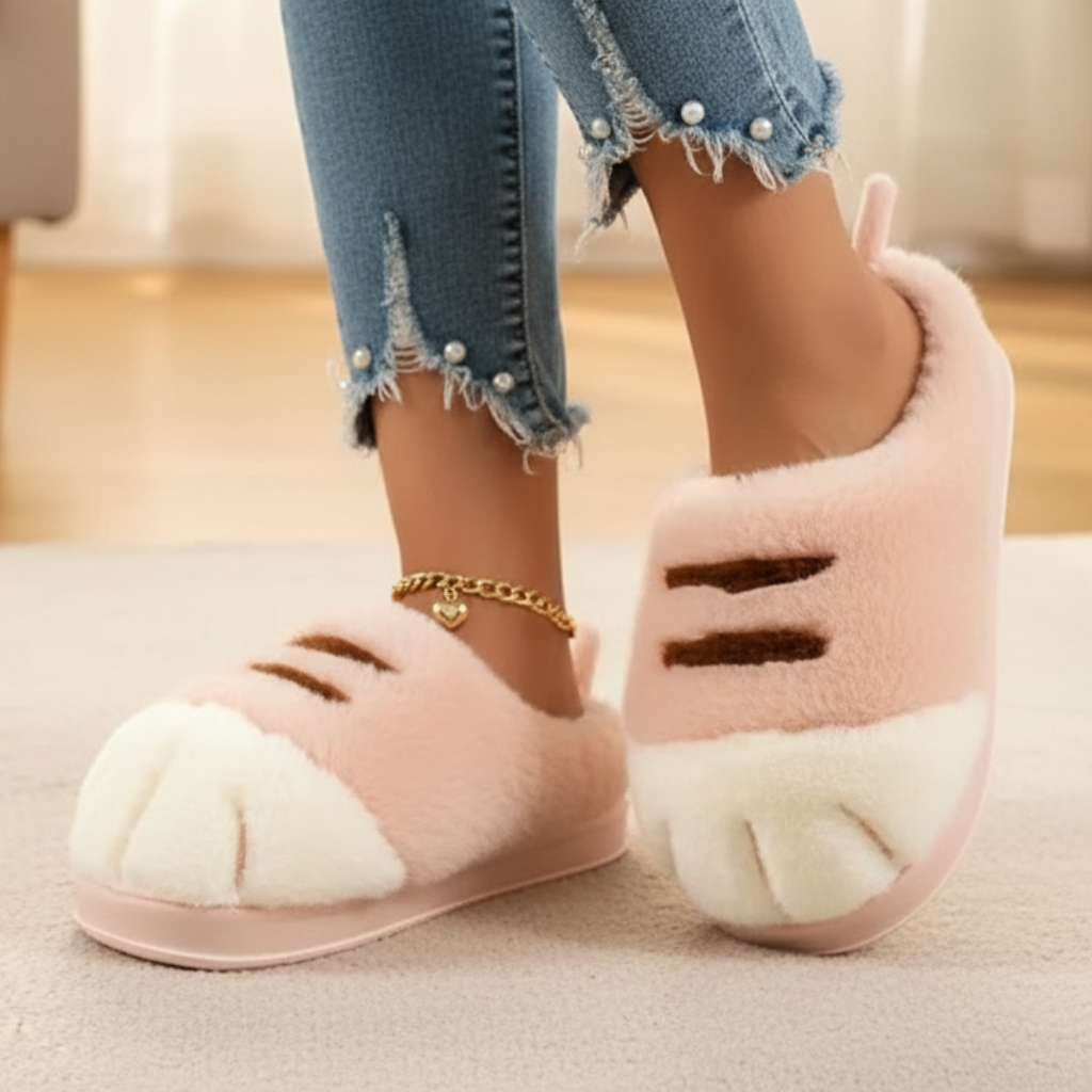Pantoufles Patte de Chat