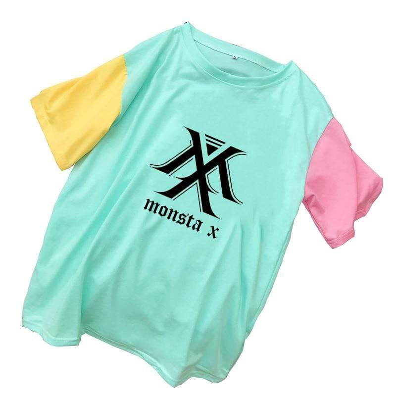 Petit T-Shirt MONSTA X Tricolore