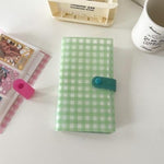 SKYSONIC 240 Slots Cream Waffle 3 Inch Photo Album Transparent Sleeves Idol Cards Collect Book Korean Journal Book Home Supplies