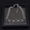 Stainless Steel Chains Necklace Five Korea Boys Girls Guys Punk Rock Choker Hip Hop Rap Titanium Steel Necklaces Unisex