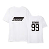 T shirt Groupe ATEEZ Blanc