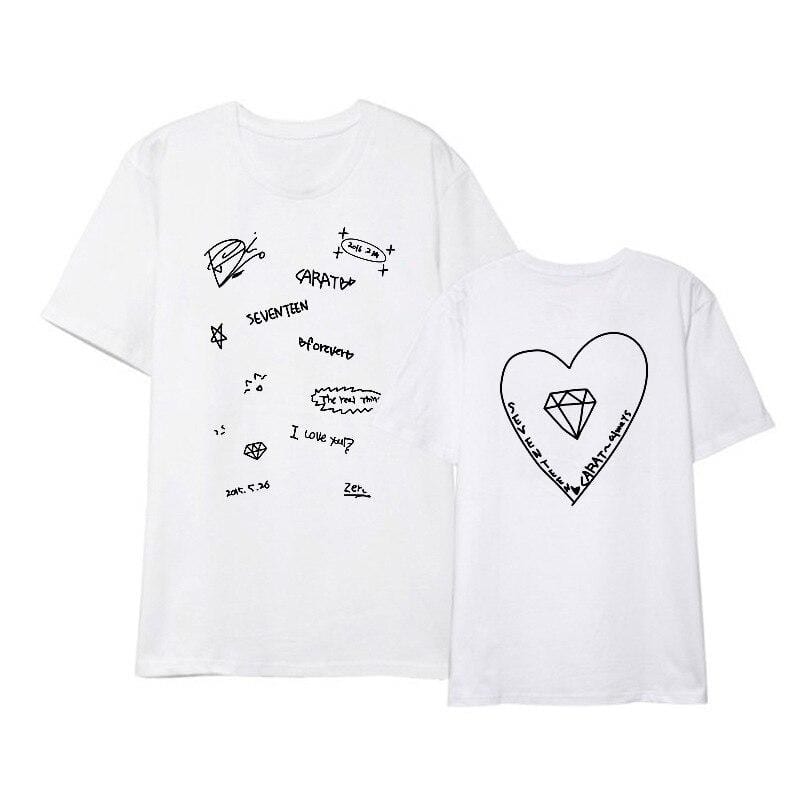 SEVENTEEN - Seventeen デビュー 3周年記念 ジョンハンデザイン T シャツ 未使用 SEVENTEEN ジョンハン 3周年 Tシャツ