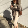 Veste Coreenne Vintage Carreaux