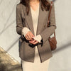 Veste Coreenne Vintage Carreaux