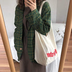 Veste Verte à Carreaux