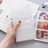 A6 Clear Binder Kpop Photocard Strorage Bag PP Matte Business Card Holder Cards Clip Ticket Sticker Collect Book Stationary