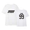 T shirt Groupe ATEEZ Blanc